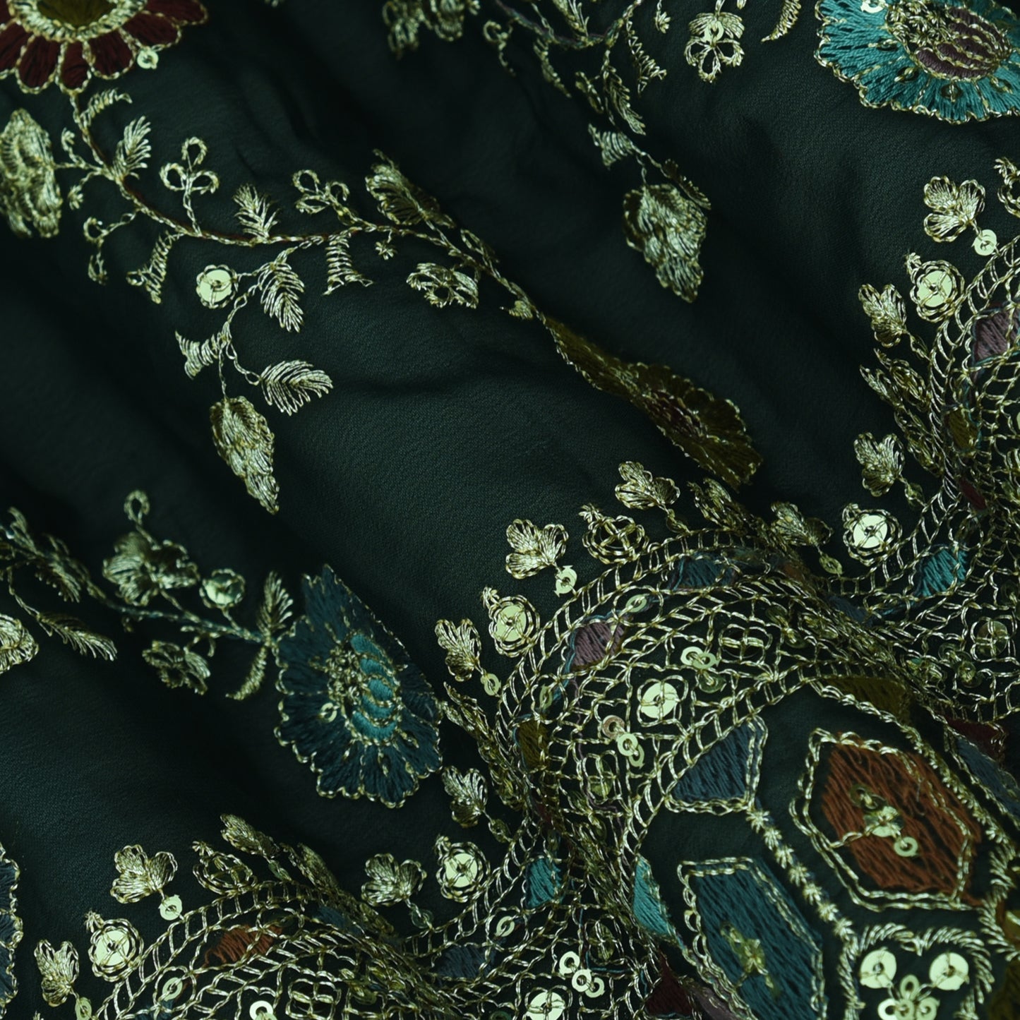 Georgette Embroidery Fabric