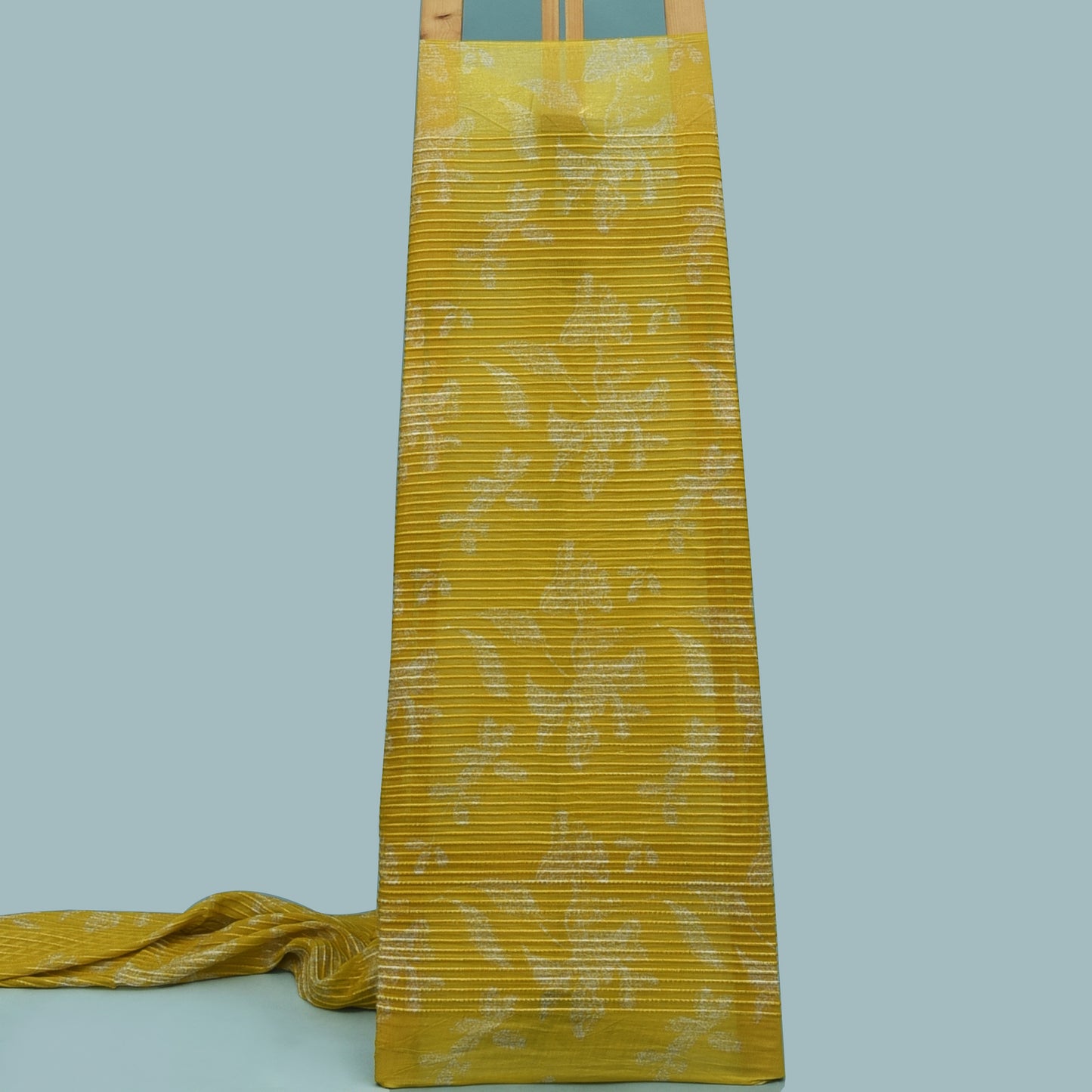 Multicolor Chanderi Tissue Embroidery Fabric