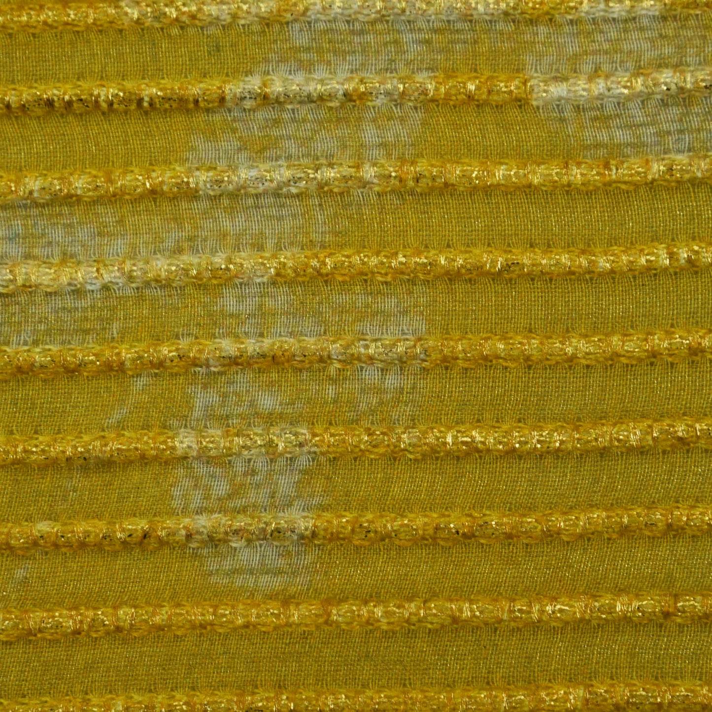 Multicolor Chanderi Tissue Embroidery Fabric