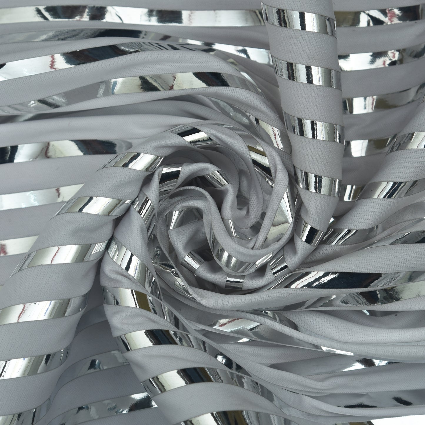 Velvet Foil Stripe Fabric