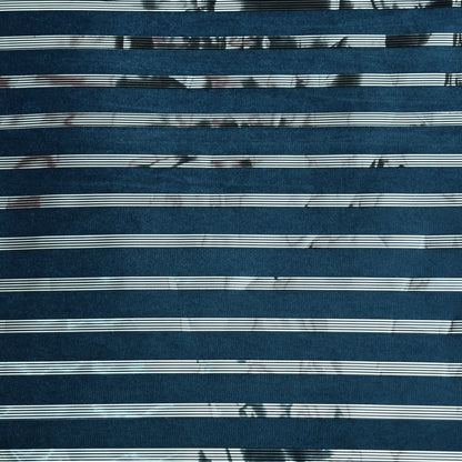 Velvet Foil Stripe Fabric