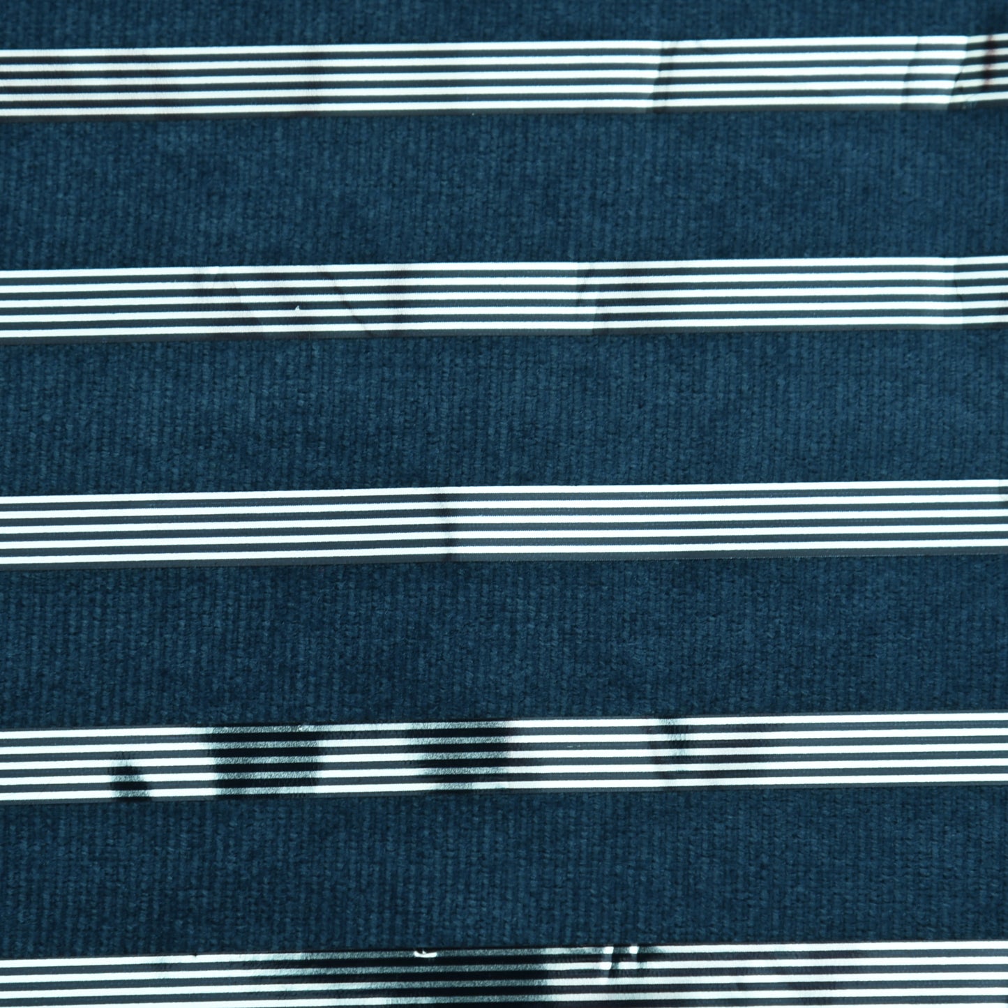 Velvet Foil Stripe Fabric