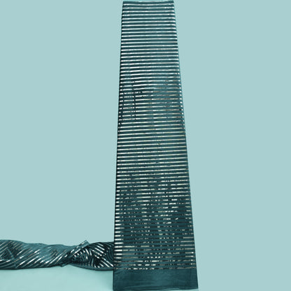 Velvet Foil Stripe Fabric