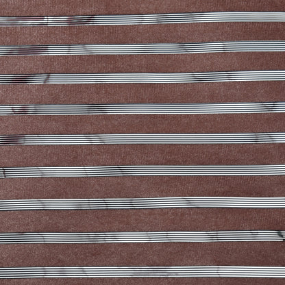 Velvet Foil Stripe Fabric