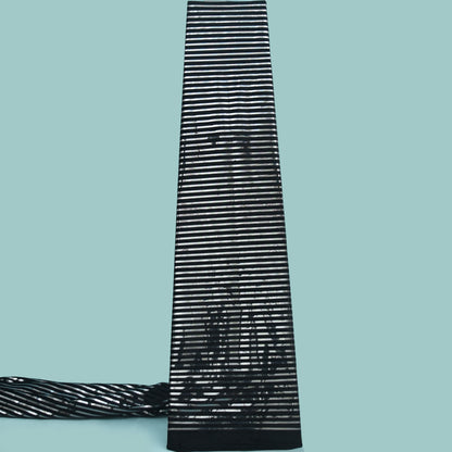 Velvet Foil Stripe Fabric