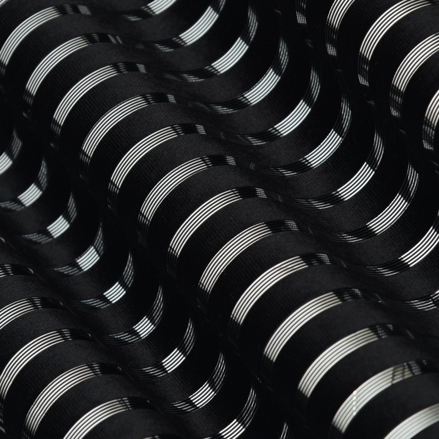 Velvet Foil Stripe Fabric