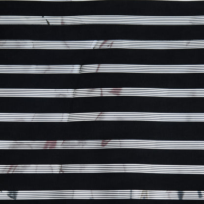 Velvet Foil Stripe Fabric