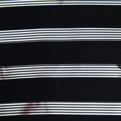 Velvet Foil Stripe Fabric