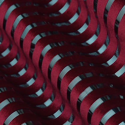 Velvet Foil Stripe Fabric
