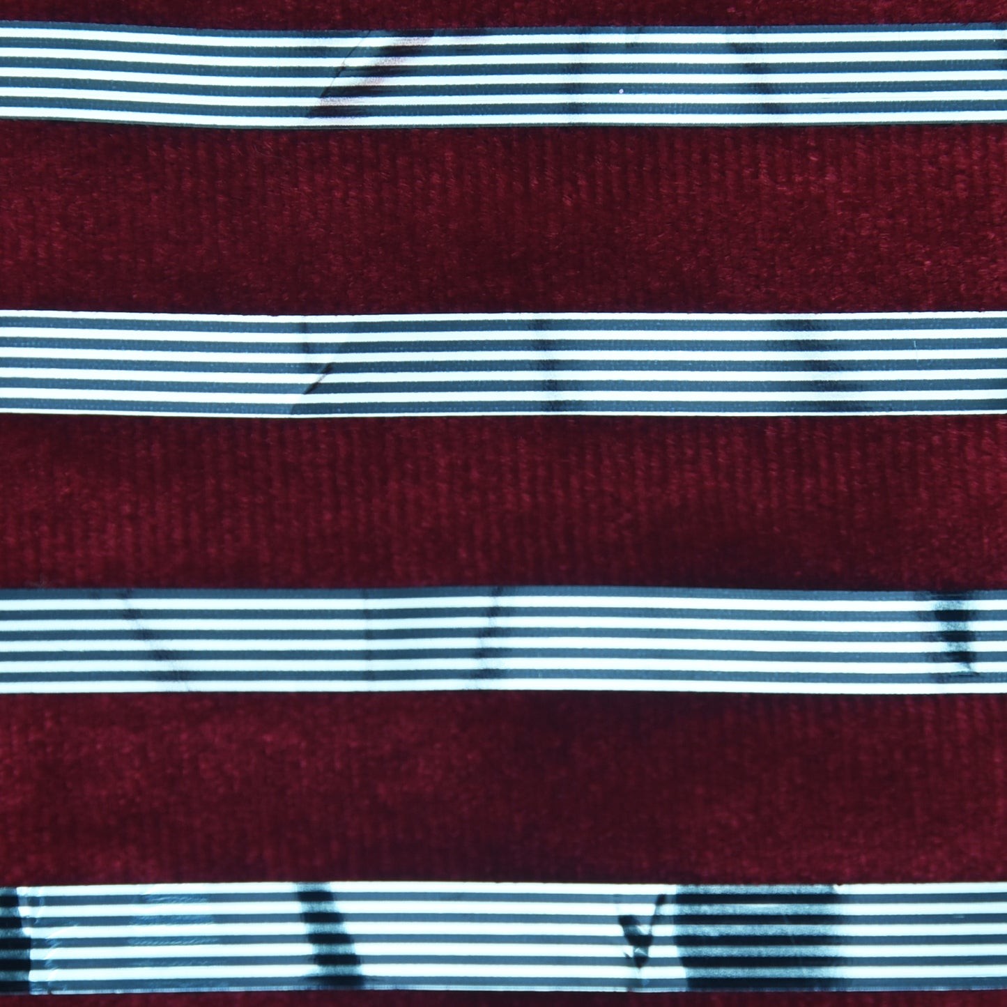 Velvet Foil Stripe Fabric