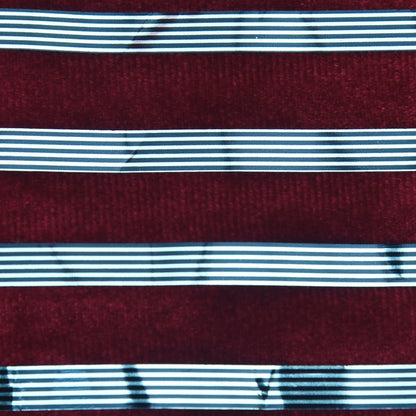 Velvet Foil Stripe Fabric