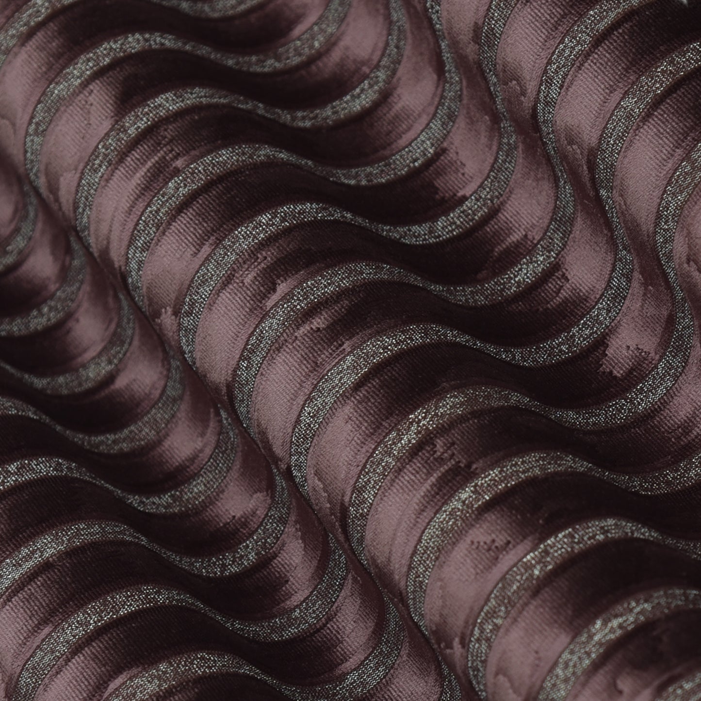 Velvet Glitter Stripe Fabric