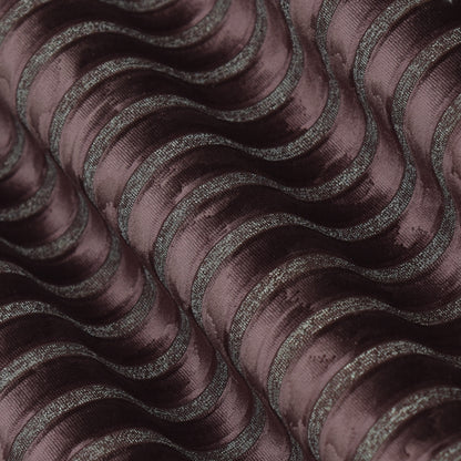 Velvet Glitter Stripe Fabric