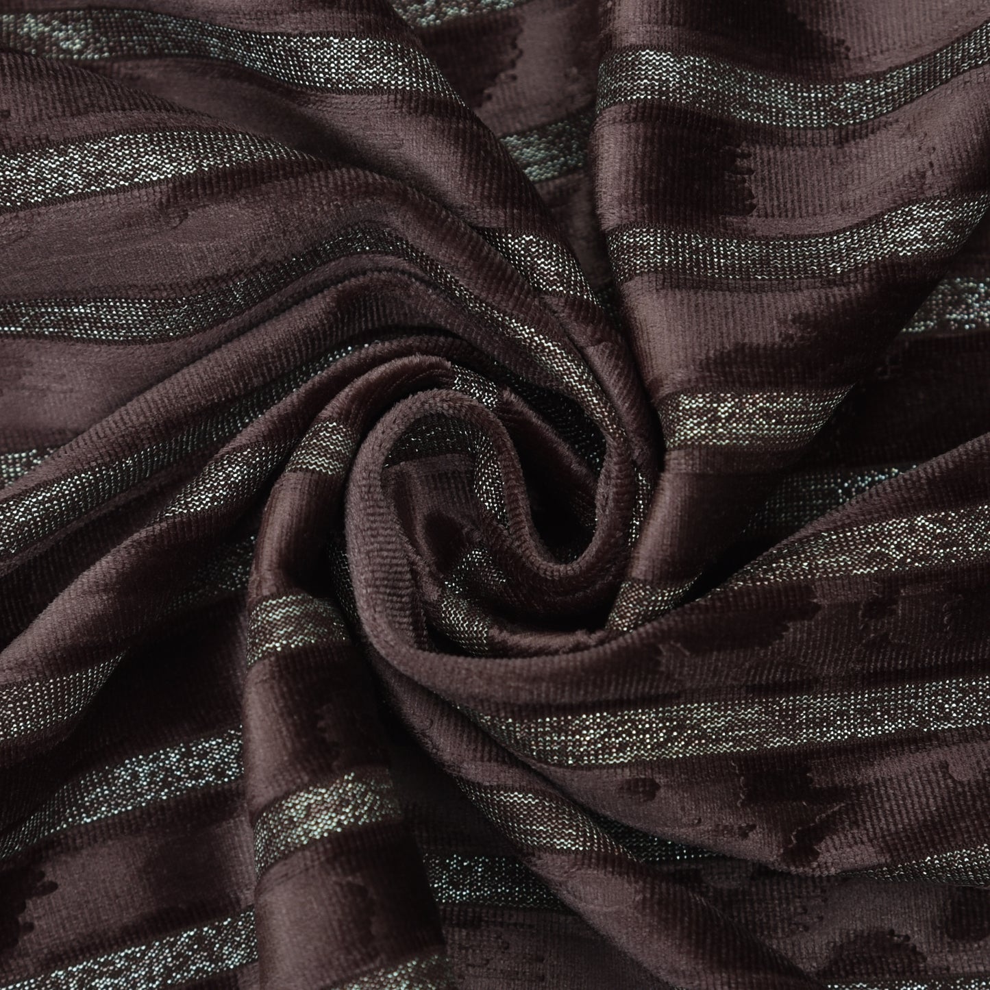 Velvet Glitter Stripe Fabric