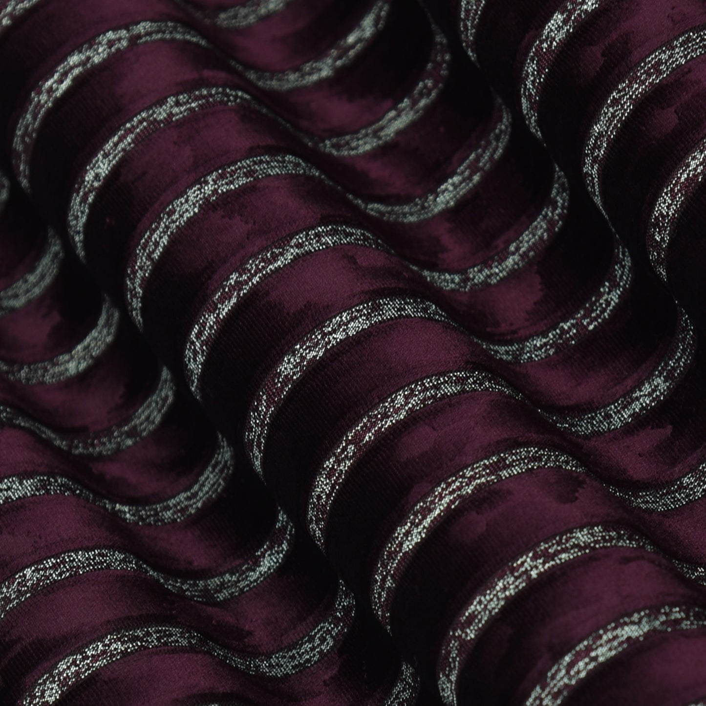 Velvet Glitter Stripe Fabric