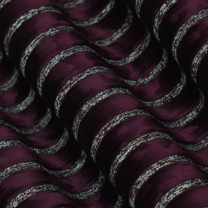 Velvet Glitter Stripe Fabric