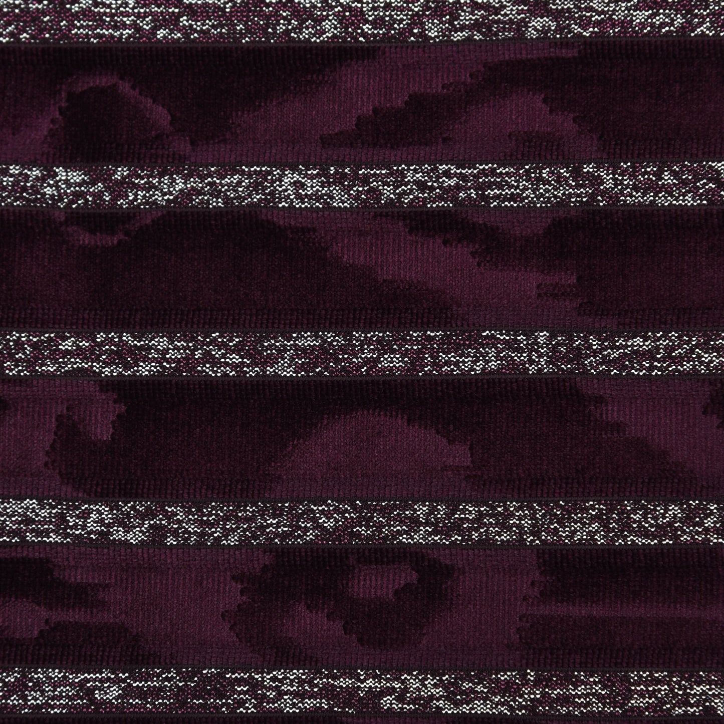 Velvet Glitter Stripe Fabric