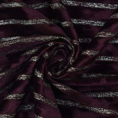 Velvet Glitter Stripe Fabric