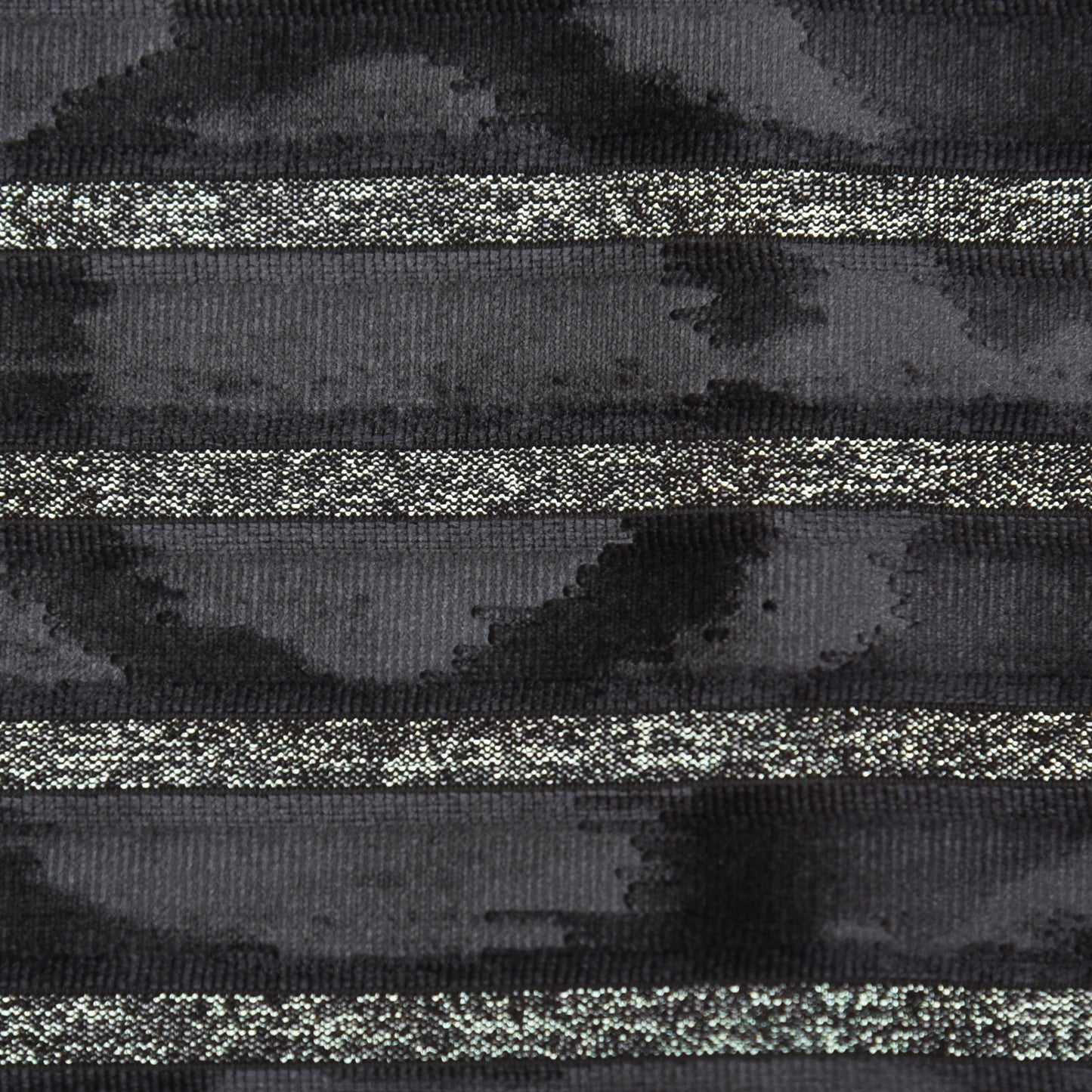 Velvet Glitter Stripe Fabric