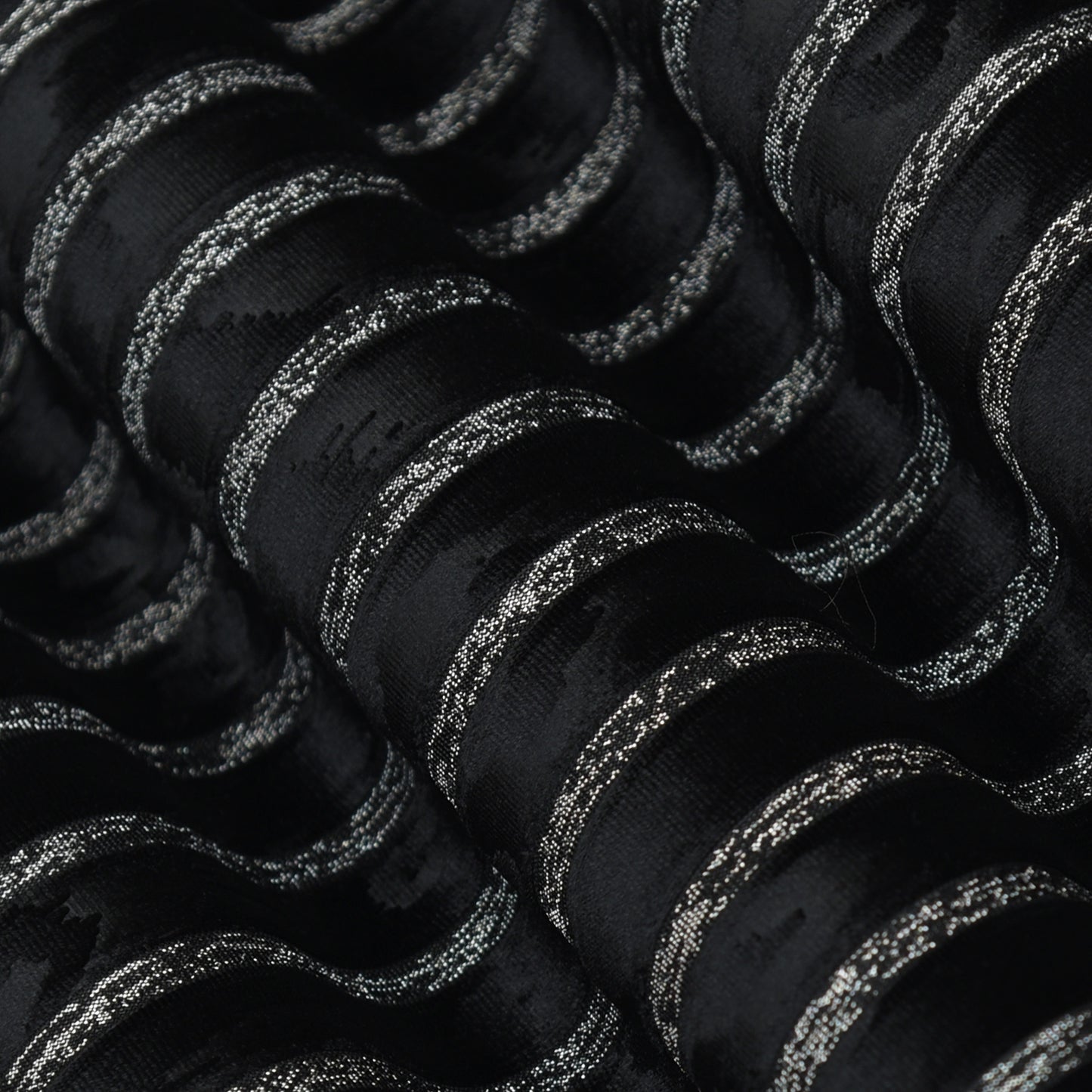 Velvet Glitter Stripe Fabric
