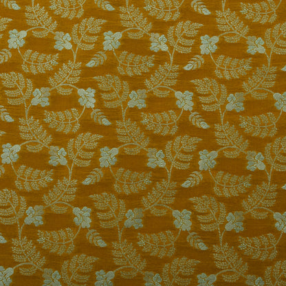 Mustard Color Kadwa Brocade Fabric