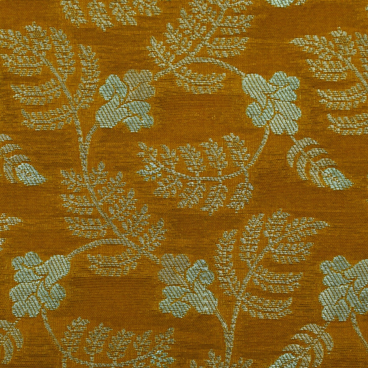 Mustard Color Kadwa Brocade Fabric