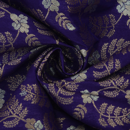 Purple Color Kadwa Brocade Fabric