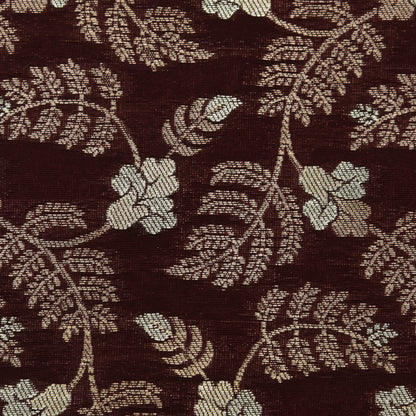 Brown Color Kadwa Brocade Fabric