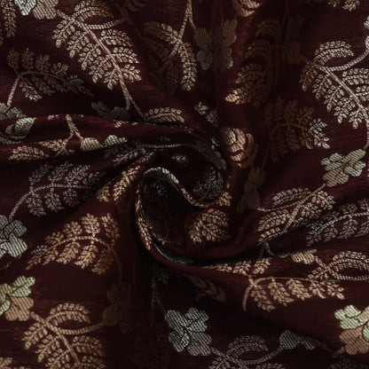 Brown Color Kadwa Brocade Fabric