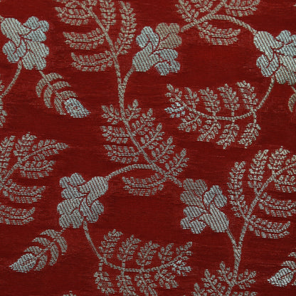 Red Color Kadwa Brocade Fabric