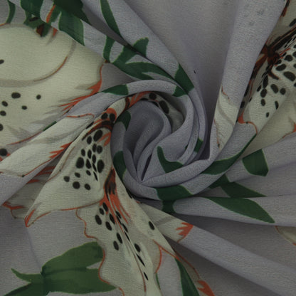 Multicolor Georgette Print Fabric