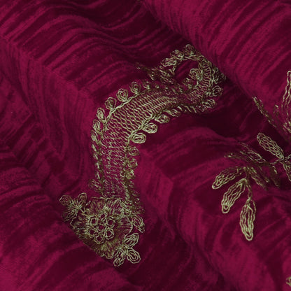 Crush Velvet Embroidery Fabric