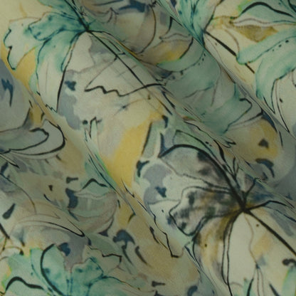 Multicolor Georgette Print Fabric