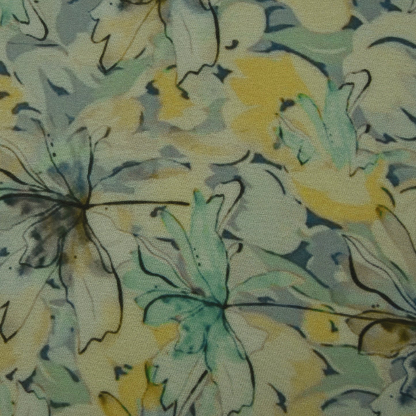 Multicolor Georgette Print Fabric