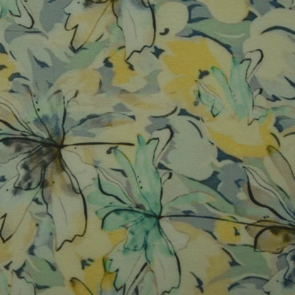 Multicolor Georgette Print Fabric