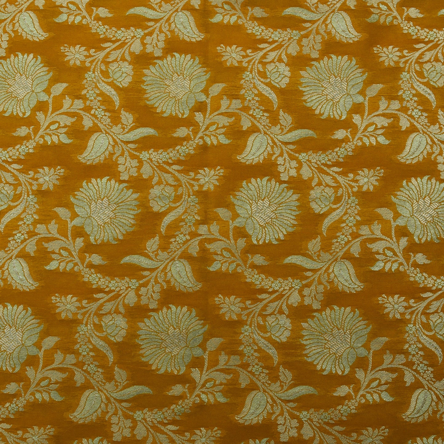 Mustard Color Kadwa Brocade Fabric