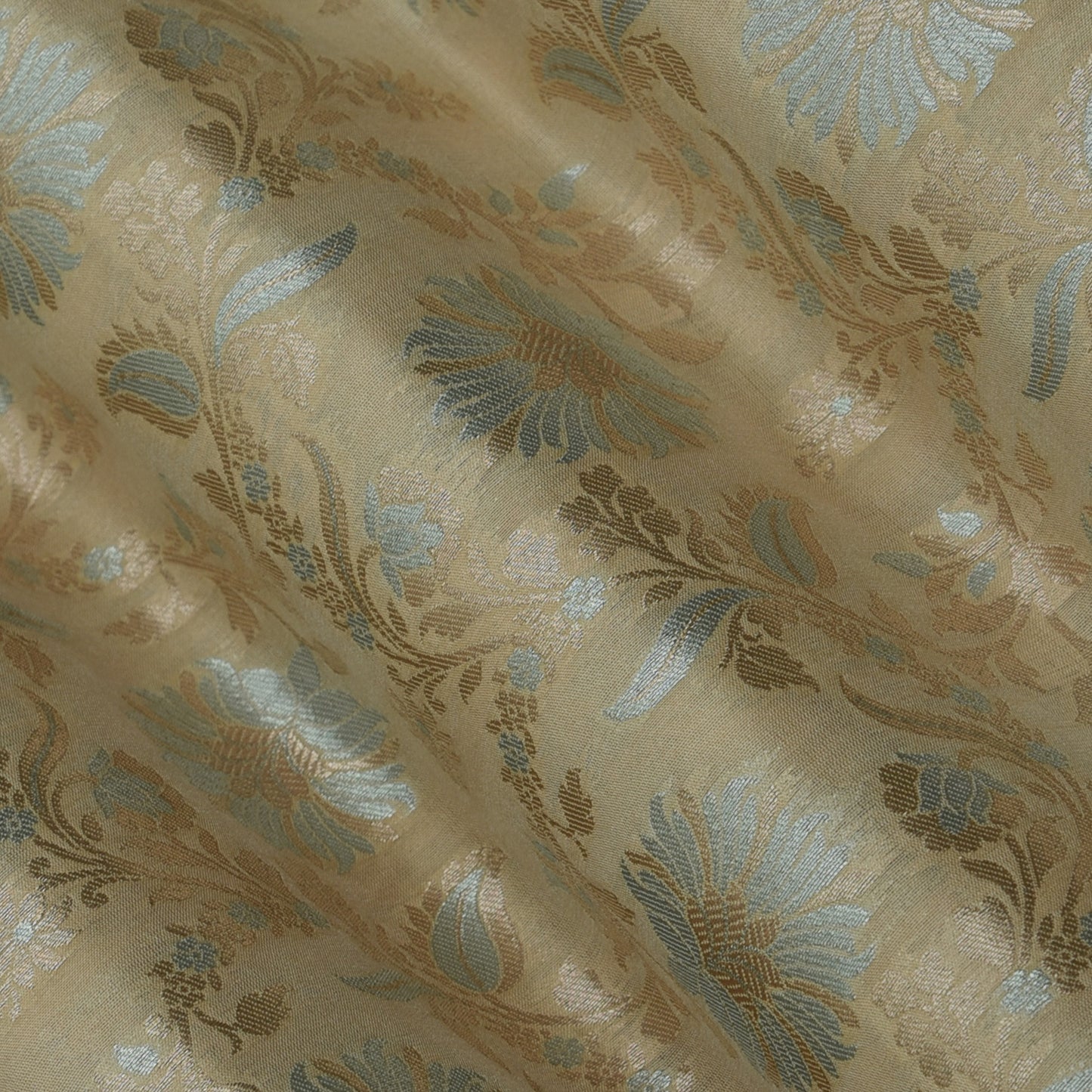 Cream Color Kadwa Brocade Fabric