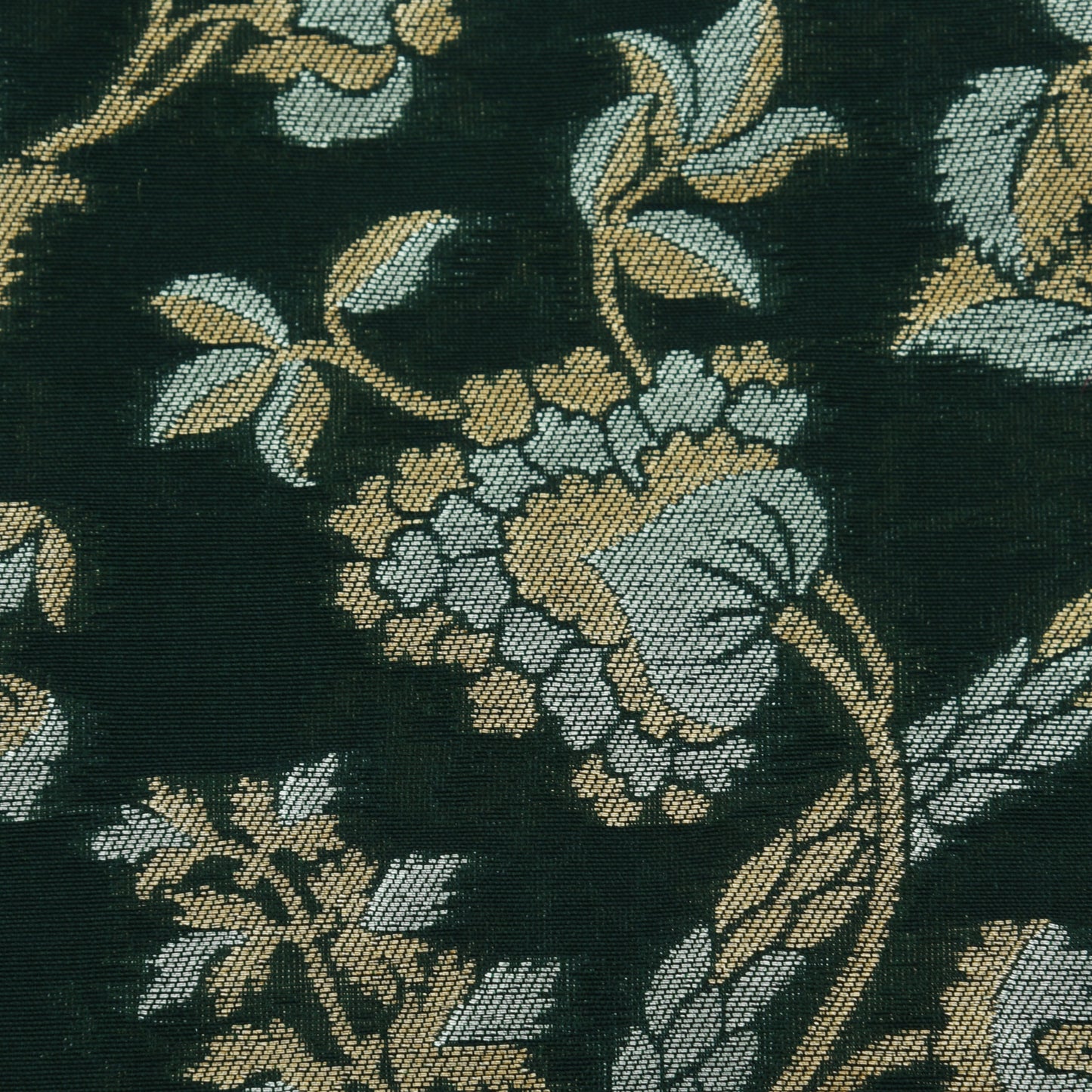 Bottle Green Color Kadwa Brocade Fabric