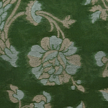 Green Color Kadwa Brocade Fabric