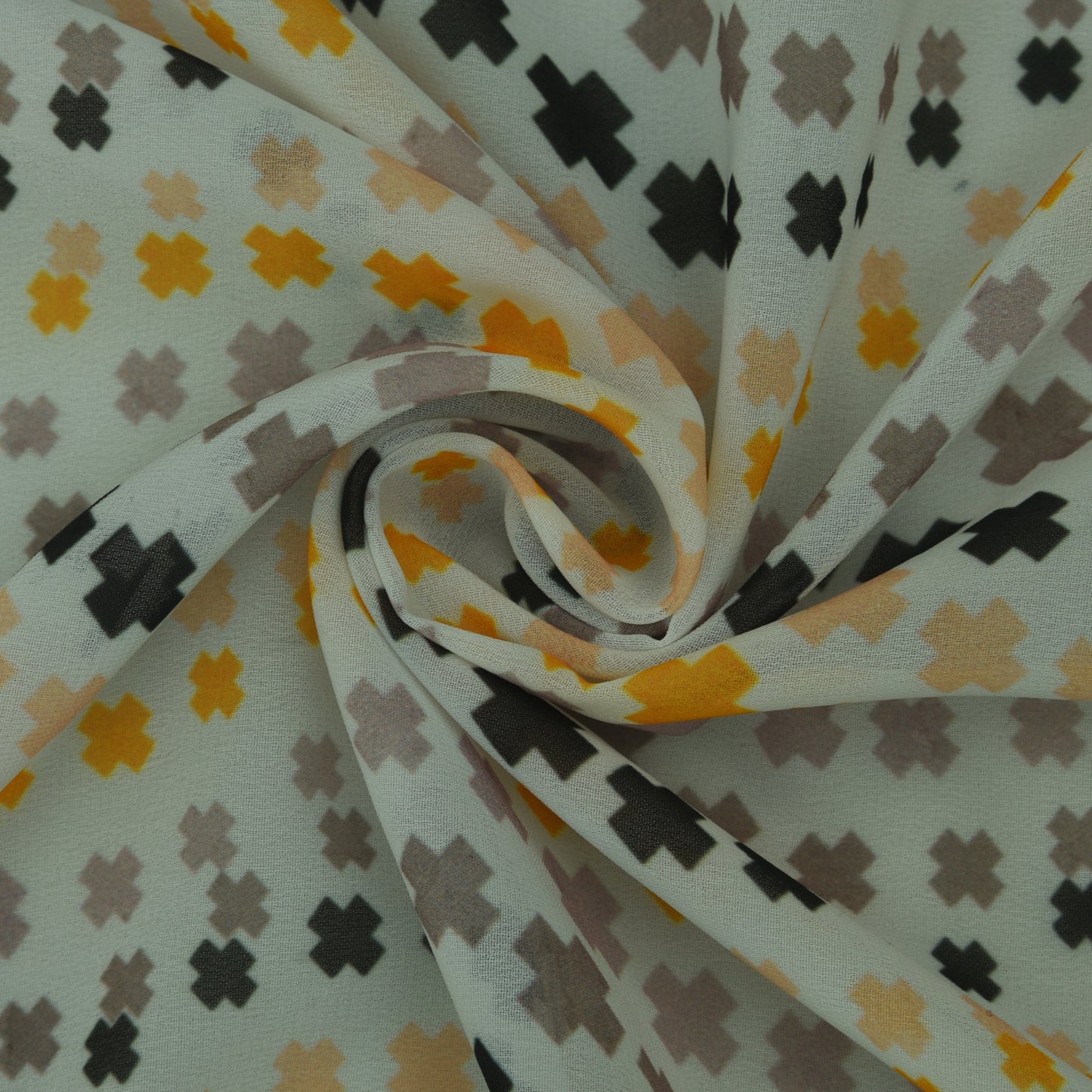 Multicolor Georgette Print Fabric