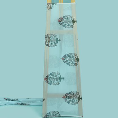 Multicolor Georgette Print Fabric