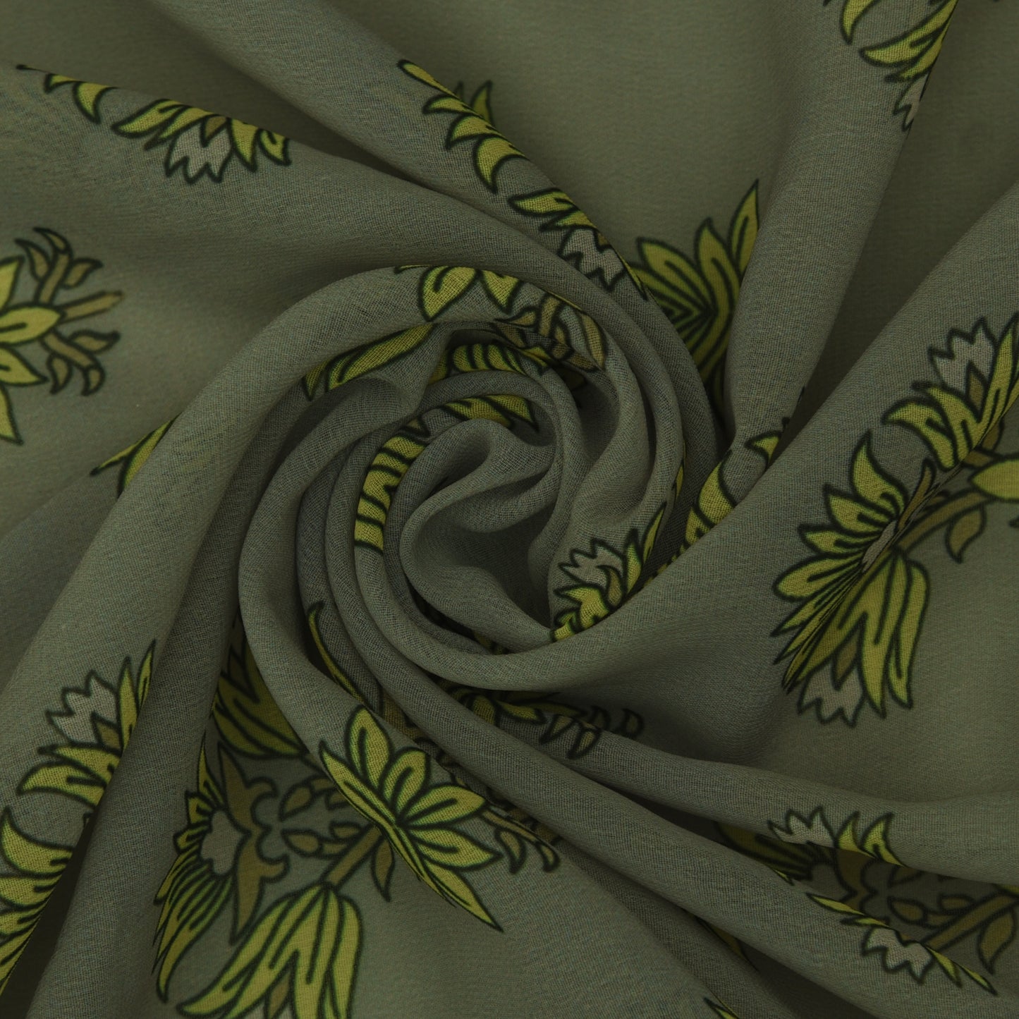 Multicolor Georgette Print Fabric