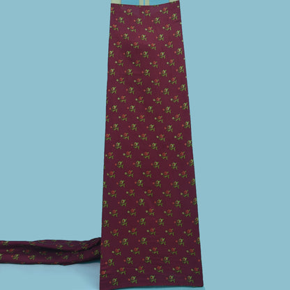 Multicolor Slub Chanderi Print Fabric