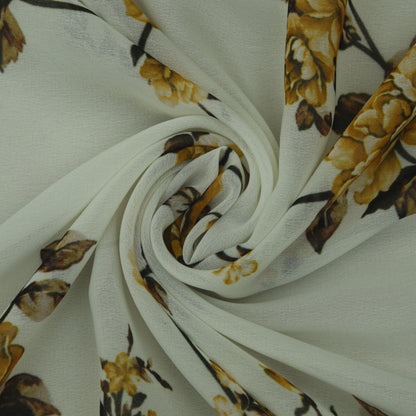 Multicolor Georgette Print Fabric