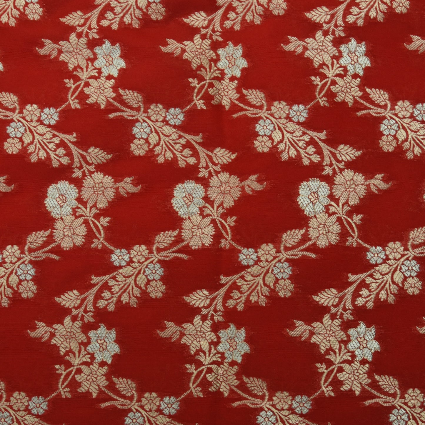 Red Color Kadwa Brocade Fabric