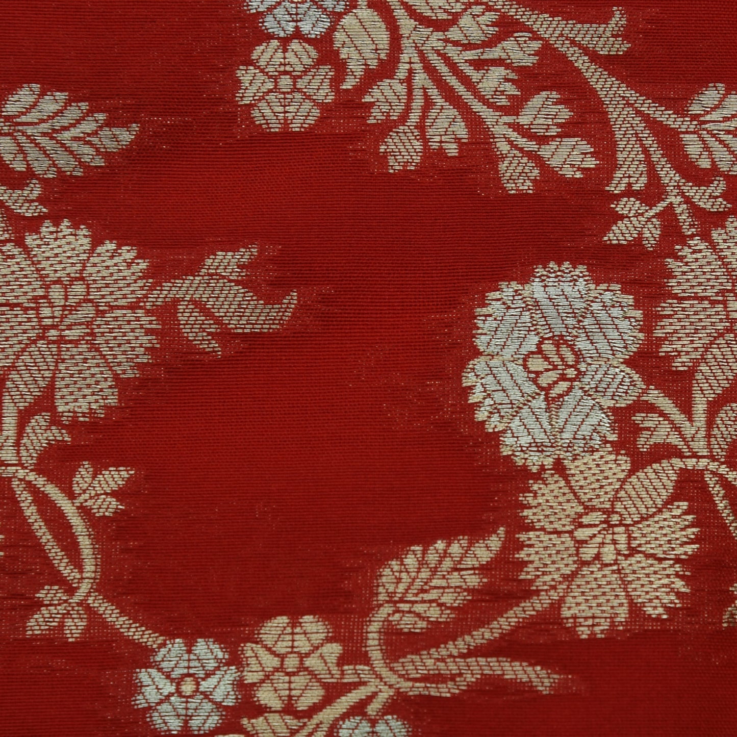 Red Color Kadwa Brocade Fabric