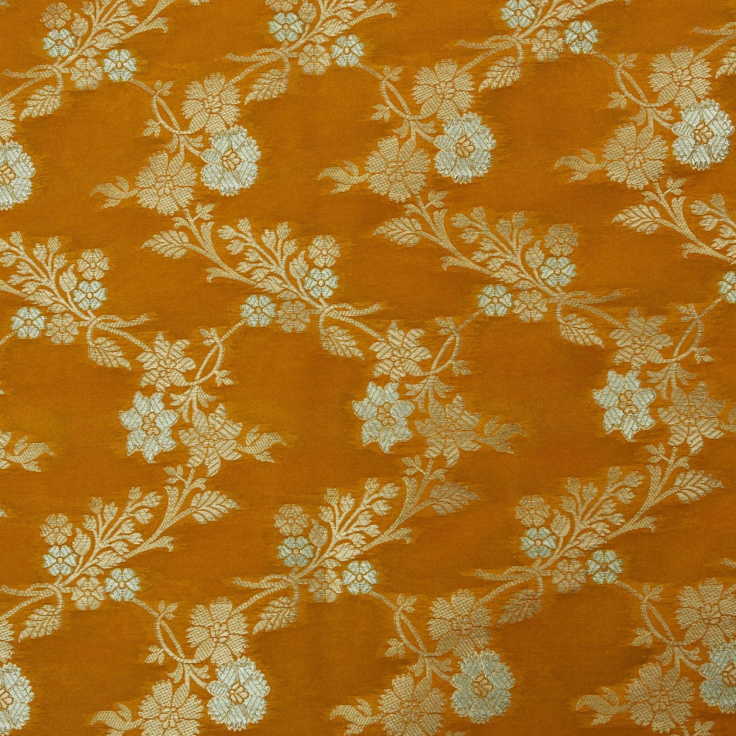 Mustard Color Kadwa Brocade Fabric