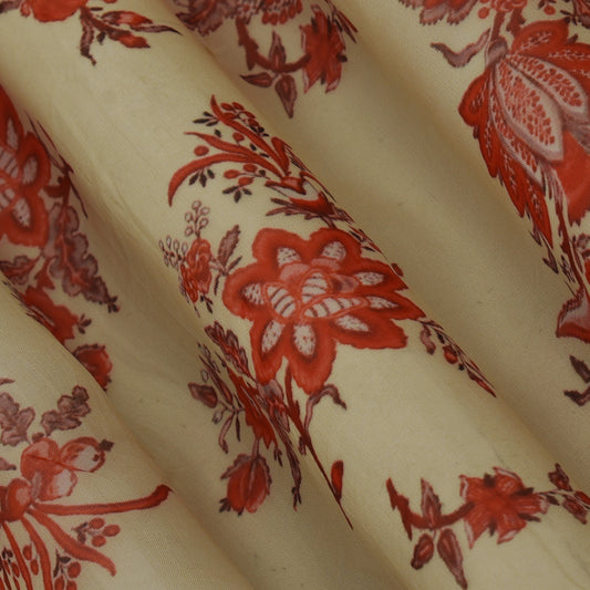 Multicolor Organza Print Fabric