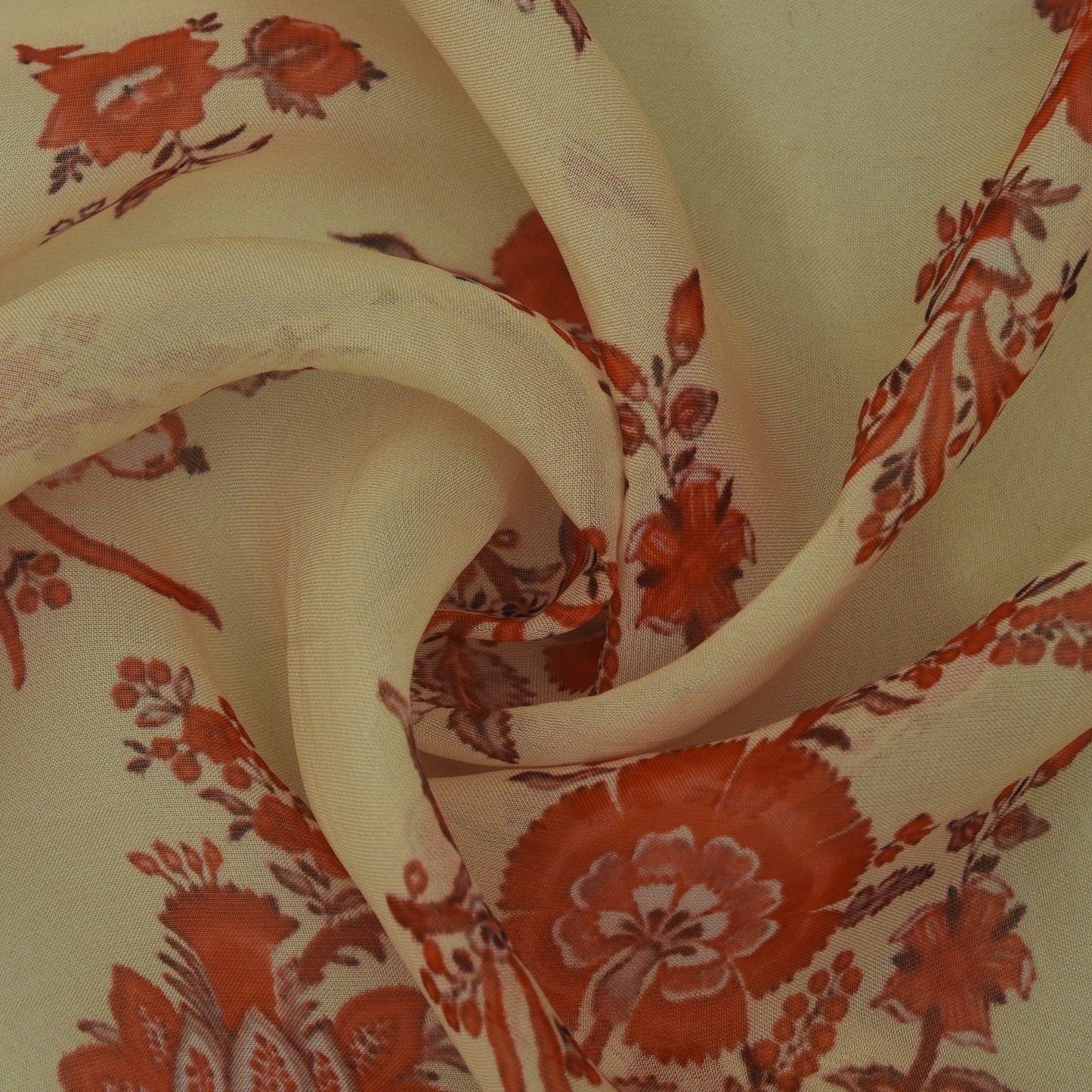 Multicolor Organza Print Fabric