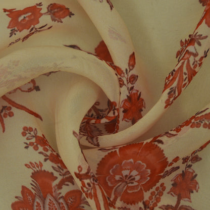 Multicolor Organza Print Fabric